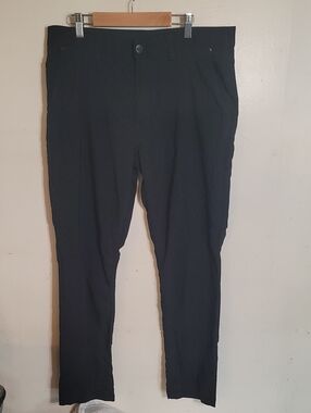 Men's Black Dress Pants - Classic Straight Fit